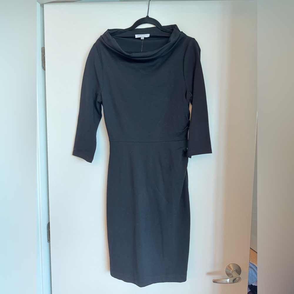 Adrienne Vittadini Black Long Sleeve Dress NWT